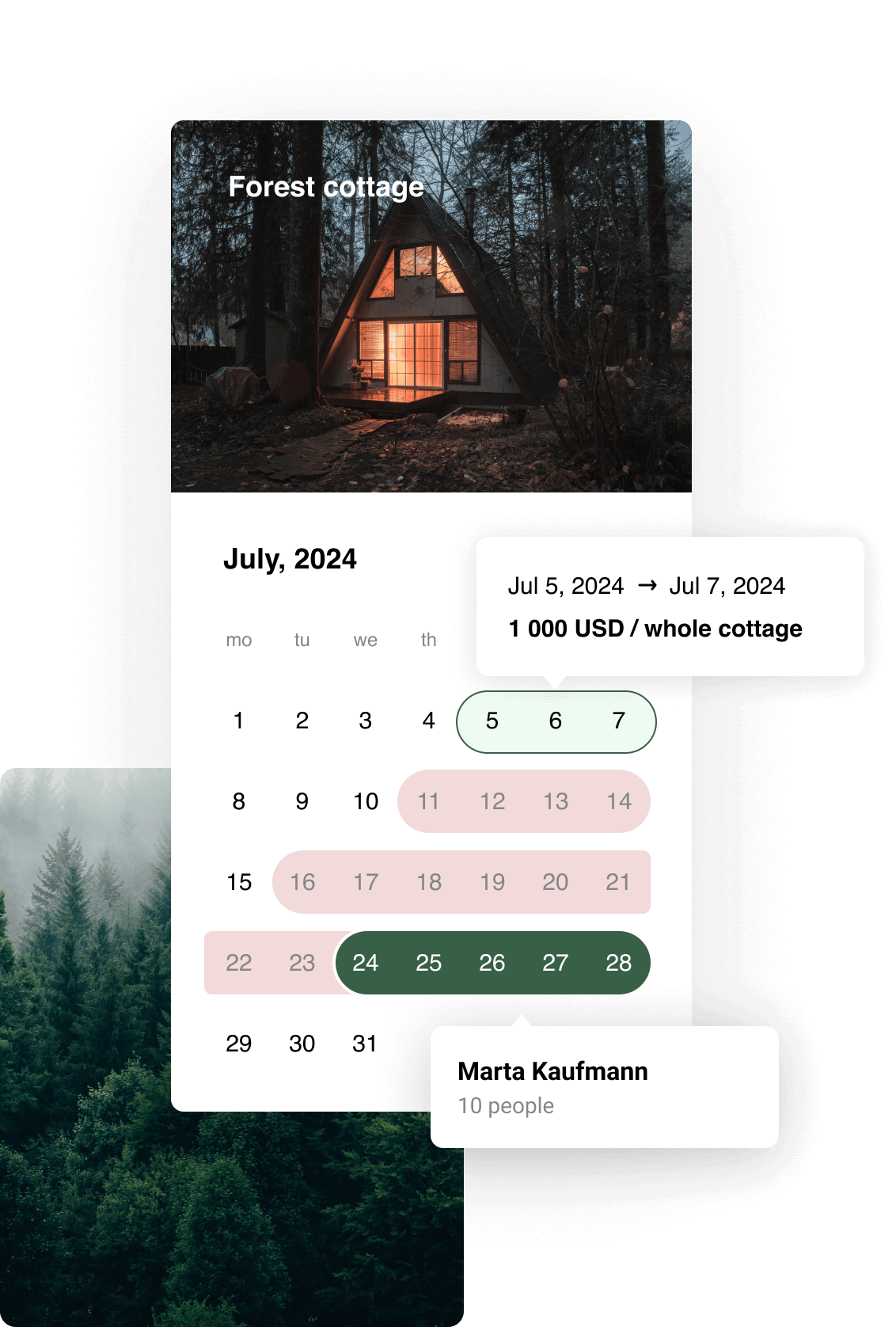 availability calendar